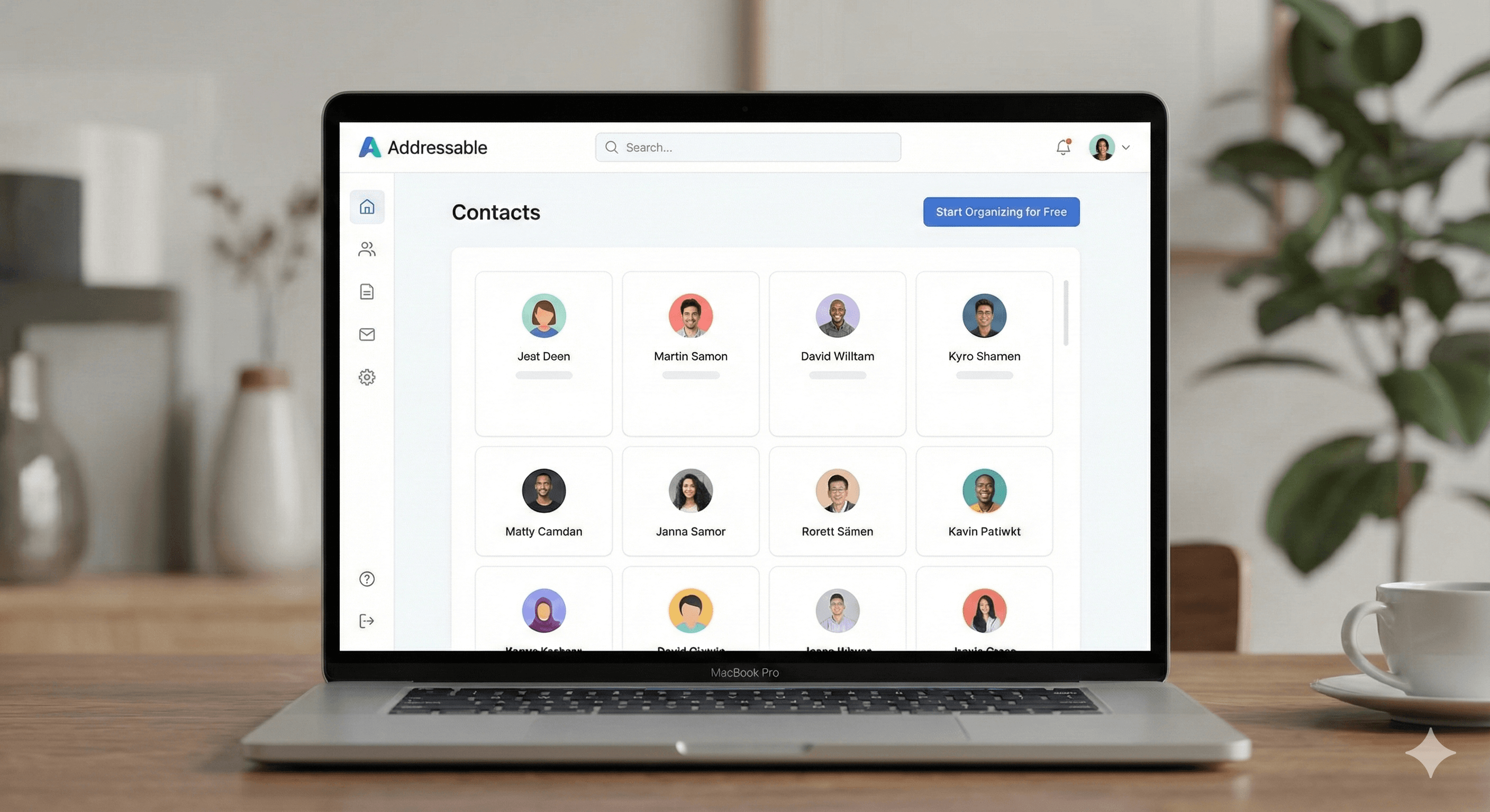 Contact management dashboard